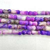 Grânulos de gemstone jóias, Quartzo, Osso, DIY, roxo, 5x12mm, vendido para Aprox 38 cm Strand