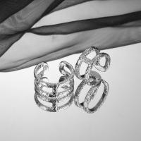 Ring Finger mosiądz, biżuteria moda & dla kobiety, bez zawartości niklu, ołowiu i kadmu, High: 10mm, sprzedane przez PC