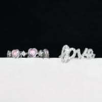 Brass prst prsten, Mosaz, s Cubic Zirconia, á, módní šperky & různé styly pro výběr & pro ženy, nikl, olovo a kadmium zdarma, Prodáno By PC
