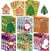 Fontes de Natal, PVC macio, Impressão, Design de Natal & padrão misto & DIY & prova de água, Aprox 8PCs/Lot, vendido por Lot