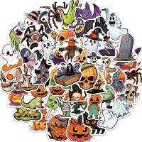 New Hot Halloween Jewelry and Decor, Soft PVC, printing, Halloween Design & mixed pattern & DIY & waterproof, Individual size: about 3-6cm, Approx 50PCs/Set, Sold By Set