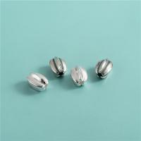 925 Sterling Silber Perlen, plattiert, DIY, keine, 11.30x7.80mm, Bohrung:ca. 2.4mm, verkauft von PC