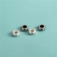925 Sterling Silver Beads, plated, DIY, more colors for choice, 8.20mm, Hole:Approx 4mm, Sold By PC
