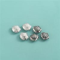 925 Sterling Silver Beads, plated, DIY, more colors for choice, 10.30x8.90mm, Sold By PC