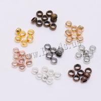 Brass Positioning Bead plated DIY nickel lead & cadmium free Sold By Bag
