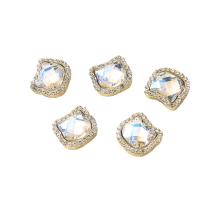 Hair Accessories DIY Findings Zinc Alloy gold color plated & with rhinestone Sold By PC