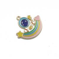Tibetan Style Enamel Pendants, DIY, multi-colored, nickel, lead & cadmium free, 30x26mm, Sold By PC