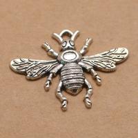 Zink Alloy Animal Hängen, Bee, antik silver pläterad, DIY, nickel, bly och kadmium gratis, 32x23mm, Säljs av PC