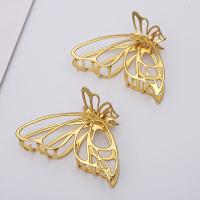 Hair Claw Clips Zinc Alloy Butterfly plated Korean style & for woman & hollow nickel lead & cadmium free Sold By Bag
