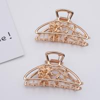 Hair Claw Clips Zinc Alloy Rose plated Korean style & for woman nickel lead & cadmium free Sold By Bag