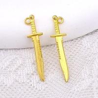Zinc Alloy Pendants Sword plated DIY nickel lead & cadmium free Approx Sold By Bag