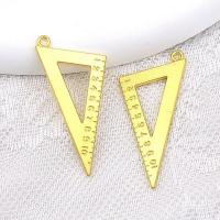 Zinc Alloy Pendants Triangle plated DIY nickel lead & cadmium free Approx Sold By Bag