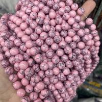 Perline in turchese, turchese sintetico, Cerchio, DIY & formato differente per scelta, rosa, Venduto da filo