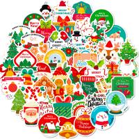 Sticker Paper, Soft PVC, printing, Christmas Design & mixed pattern & DIY, Approx 50PCs/Lot, Sold By Lot