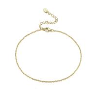 Fashion Sterling Silver Anklet, 925 Sterling Silver, with 5CM extender chain, plated, for woman, more colors for choice, Length:Approx 21 cm, Sold By PC