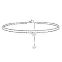 Fashion Sterling Silver Anklet, 925 Sterling Silver, with 5CM extender chain, plated, for woman, more colors for choice, Length:Approx 20 cm, Sold By PC