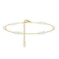 Fashion Sterling Silver Anklet 925 Sterling Silver with Freshwater Pearl with 5CM extender chain plated for woman Length Approx 22 cm Sold By PC