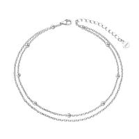 Fashion Sterling Silver Anklet, 925 Sterling Silver, with 5CM extender chain, plated, for woman, more colors for choice, Length:Approx 20 cm, Sold By PC