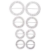 DIY Jewelry Supplies Zinc Alloy Round plated & with rhinestone Sold By PC