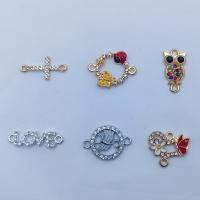 Tibetan Style Connector, plated, DIY & different styles for choice & enamel & with rhinestone, Sold By PC