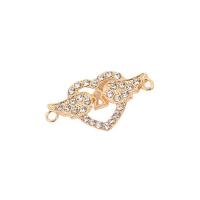 Heart Tibetan Style Connector, plated, DIY & different styles for choice & with rhinestone & hollow, Sold By PC