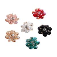 Hair Accessories DIY Findings, Resin, Flower, random style, mixed colors, 25mm, Sold By PC