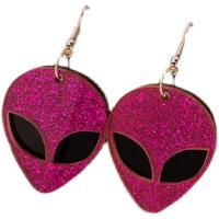 Resin Drop Earring Alien fashion jewelry & for woman Sold By Pair