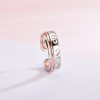 925 Sterling Silver Finger Rings plated fashion jewelry & Unisex & hollow nickel lead & cadmium free US Ring Sold By PC