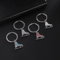 Bag Purse Charms Keyrings Keychains, Titanium Steel, Vacuum Ion Plating, fashion jewelry & Unisex & with rhinestone, more colors for choice, Inner diameter of circle 24.5mm,pendant 21.9*23.5mm, Sold By PC