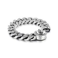 Bijoux bracelet en acier inoxydable, acier inoxydable 316L, bijoux de mode & pour homme, 15mm, Longueur:Environ 9.06 pouce, Vendu par PC