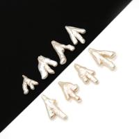 Baroko Kultūringas gėlavandenių perlų karoliukai, Gėlo vandens perlų, Nereguliarus, Pasidaryk pats, baltas, Approximate: length 30-45cm, width 18-25cm, Pardavė PC