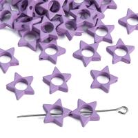 Zinc Alloy Jewelry Beads Star painted DIY nickel lead & cadmium free Approx 1mm Sold By Bag
