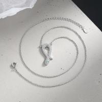 Messing Halskette, mit Verlängerungskettchen von 5cm, Schlange, Modeschmuck & für Frau & mit Strass, keine, frei von Nickel, Blei & Kadmium, Länge:ca. 40 cm, verkauft von PC