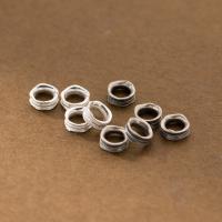 925 Sterling Silber Perlen, DIY, keine, Diameter 7 * height 3 mm, Bohrung:ca. 4.5mm, verkauft von PC