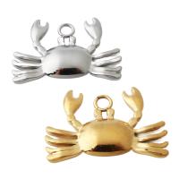 Stainless Steel Animal Pendants 304 Stainless Steel Crab plated DIY Approx 2.5mm Sold By PC