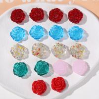 Perles murano faites à la main , chalumeau, Rose, DIY, plus de couleurs à choisir, 18x18mm, Vendu par PC