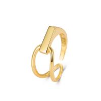 Sterling Silver Nakit Finger Ring, 925 Sterling Silver, pozlaćen, modni nakit & za žene & šupalj, više boja za izbor, nikal, olovo i kadmij besplatno, Veličina:14, Prodano By PC