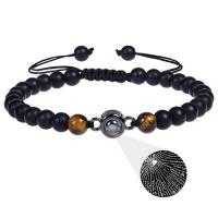 Gemstone Bracelets Natural Stone fashion jewelry & Unisex & adjustable 6mm Length Approx 6.6-11.8 Inch Sold By PC