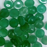 Natural Gemstone Cabochons, Round, DIY & different materials for choice, more colors for choice, 10mm, Approx 100PCs/Bag, Sold By Bag