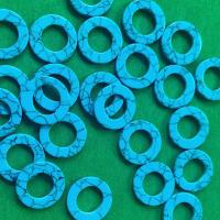 Perles turquoises, turquoise synthétique, Rond, DIY, plus de couleurs à choisir, 16mm, Environ 100PC/sac, Vendu par sac