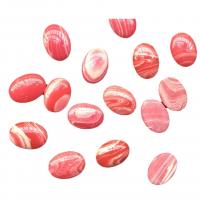 Natural Gemstone Cabochons Stone Powder Oval DIY Orange Pink Approx Sold By Bag