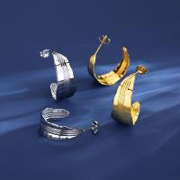 Titan Stahl Ohrring, Titanstahl, Modeschmuck & für Frau, keine, frei von Nickel, Blei & Kadmium, 25.40x11.80mm, verkauft von Paar