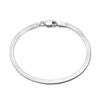 925 Sterling Silver Bangle Bracelet, plated, Unisex & different size for choice, more colors for choice, Sold By PC