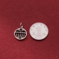 925 Sterling Silver Pendant Antique finish DIY 13mm Sold By PC