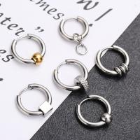 Stainless Steel Lever Back Earring, 304 Stainless Steel, plated, Unisex & different styles for choice, silver color, Inside diameter 12mm, 6PCs/Lot, Sold By Lot