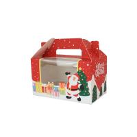 Christmas Gift Bag PVC Plastic with Paper Christmas Design Sold By PC