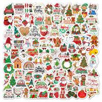 Sticker Paper PVC Plastic Christmas Design & multifunctional & waterproof Individual 4-6cm Approx Sold By Lot