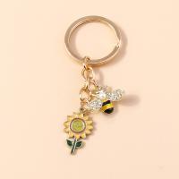 Zinc Alloy Key Clasp fashion jewelry & with rhinestone nickel lead & cadmium free Key ring mm Sold By PC