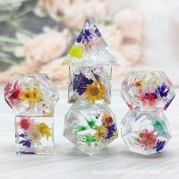 Resin Dice, multifunctional & different styles for choice, Dice size: 20mm, Sold By Set