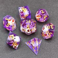 Resin Dice, multifunctional & different styles for choice, Dice size: 22mm, Sold By Set